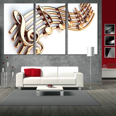 wall decor musical notes|music notes canvas wall art.